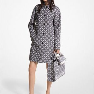 Michael Kors Gray Patterned Women's Dress